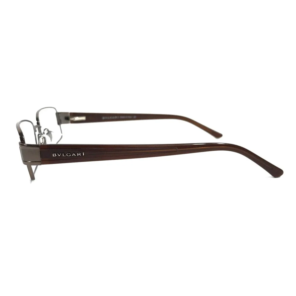 Bvlgari Eyeglasses Frames 189 138 Titanium Brown Rectangle Wire Rim 54-17-135